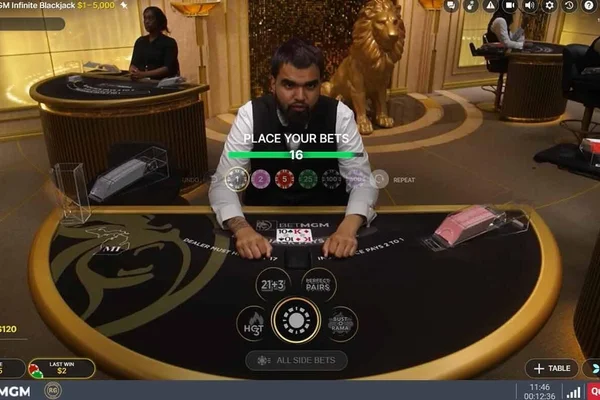 Live Blackjack on CRAZYWINGO