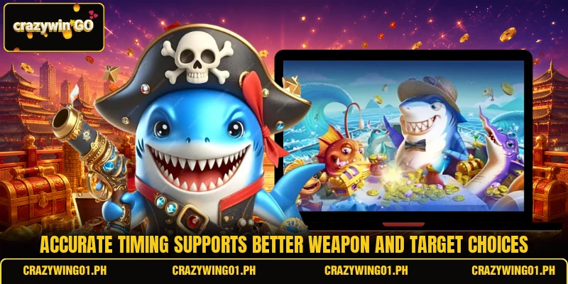 Accurate timing supports better weapon and target choices Accurate timing supports better weapon and target choices