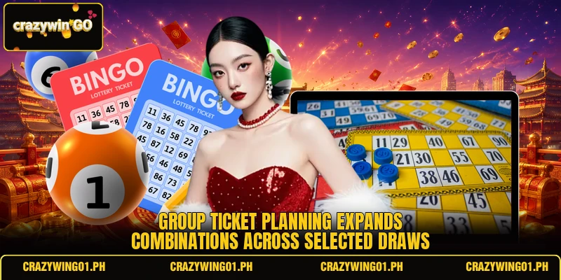 Group ticket planning expands combinations across selected draws Group ticket planning expands combinations across selected draws