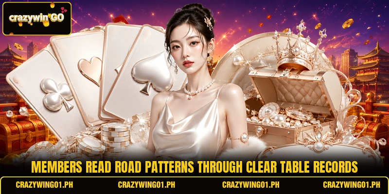Members read road patterns through clear table records