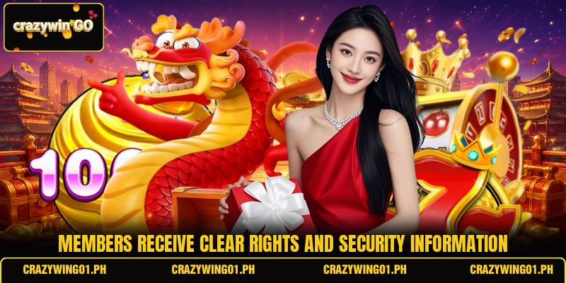 Members receive clear rights and security information