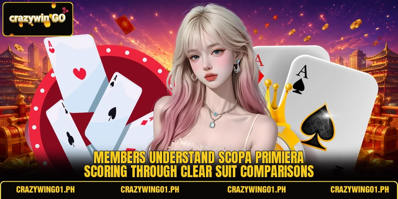 Members understand scopa primiera scoring through clear suit comparisons