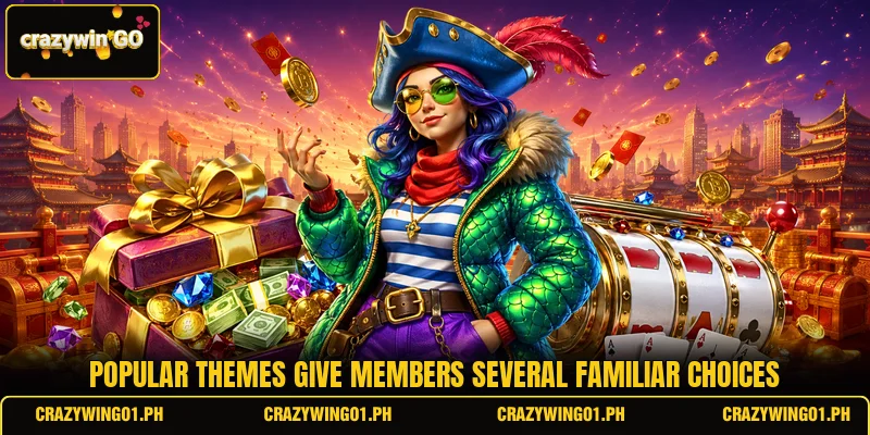 Popular themes give members several familiar choices