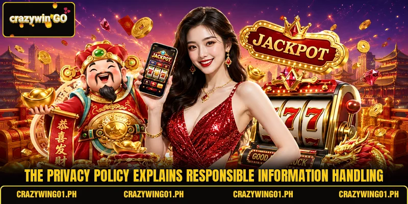 The privacy policy explains responsible information handling